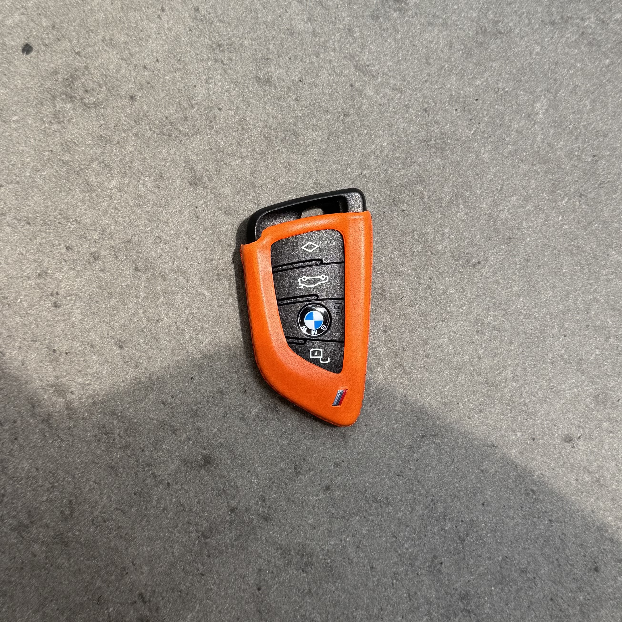 오렌지 컬러 BMW G바디 맞춤 키케이스 S-Type 정면